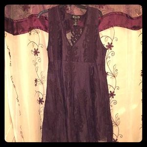 Dark purple dress